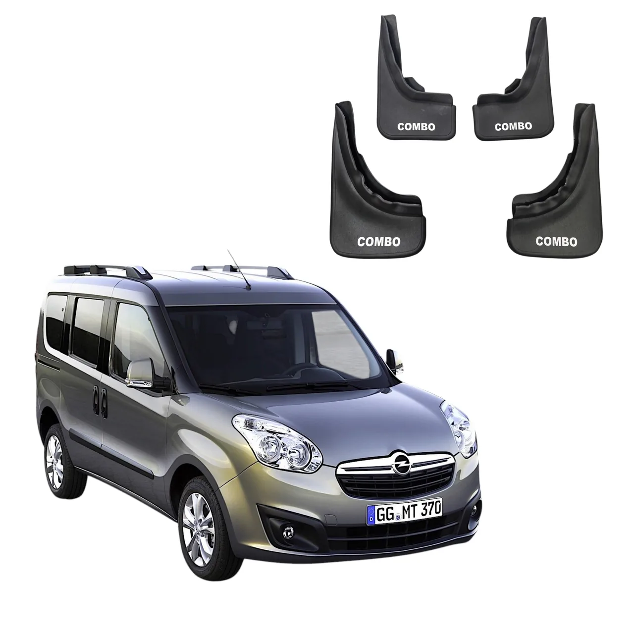Гумові бризговіки Opel Combo (2011-2018) комплект 4 шт.