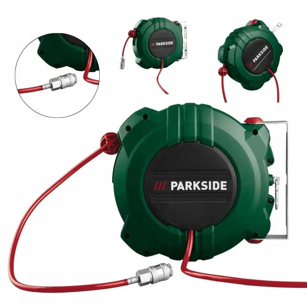 Автоматична котушка зі шлангом для стисненого повітря Parkside PDST 10 B3