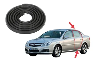 Ущільнювач пройому бокової дверки Opel Vectra C (2002-2008) без оксамитки