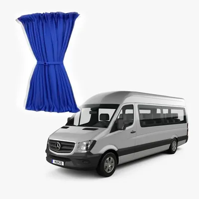 Шторки салону Sprinter W906/907 (2006-2025) довга база сині