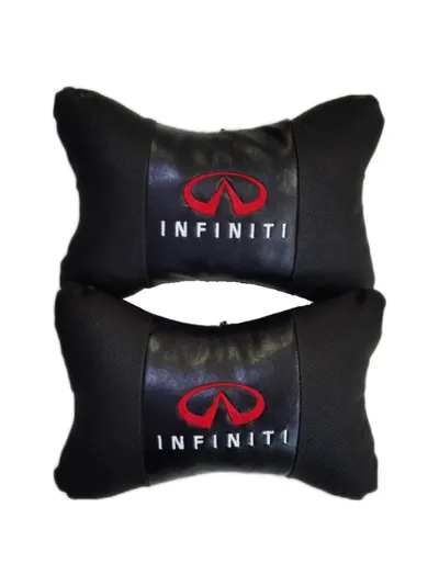 Подушки на підголівники Екошкіра з логотипом Infinity (2шт пара)