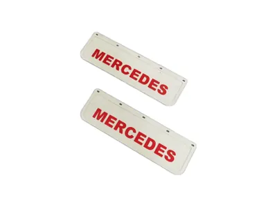 Бризковики Mercedes Actros Atego Antos Arocs Передні 600×180 см (білі) (арт. bmp1-2391169183)
