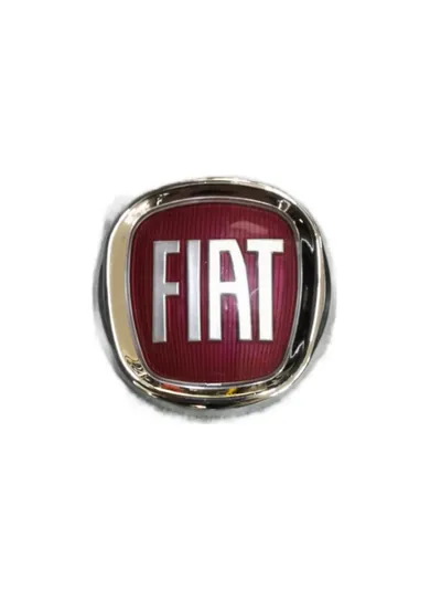 Емблема Fiat 70 мм/95 мм червона