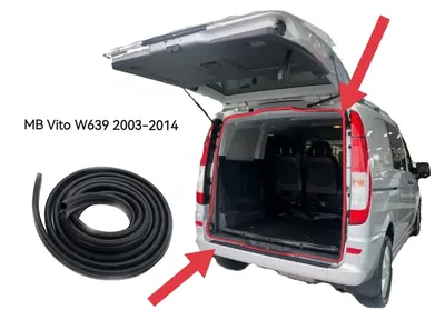 Ущільнювач промета задей дверей Mercedes Benz Vito W639 (2003-2014) новий
