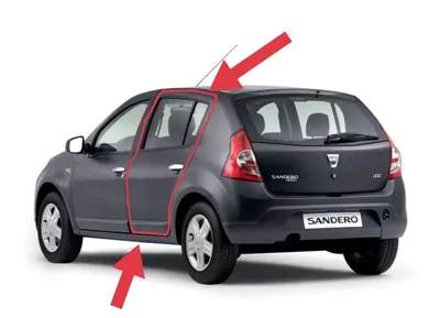 Ущільнювач бокової дверки Renault Sandero / Dacia Sandero (2007-2012)