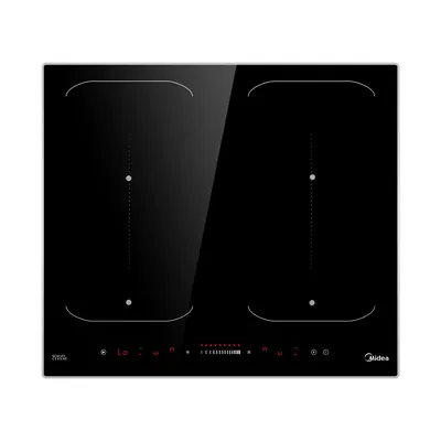 Індукційна варильна поверхня Midea KI600IX з 2 конфорками та чорною FlexZone 7,2 кВт