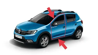 Ущільнювач водійської дверки Renault Sandero / Dacia Sandero (2007-2012) (арт. sandero-front-2416315875)