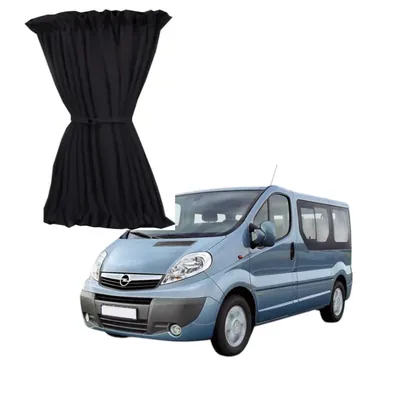Шторки салону Renault Trafic / Opel Vivaro (2000-2023) чорні