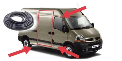 Ущільнювач бічних зсувних дверцят Renault Master / Opel Movano (1997-2010)