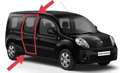 Ущільнювач отвору бічних зсувних дверей Renault Kangoo 2 (2008-2023) новий