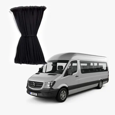 Шторки салону Sprinter W906/907 (2006-2025) довга база чорні