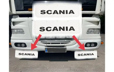Бризковики Scania R/G/P/S Передні 600×180 см білі