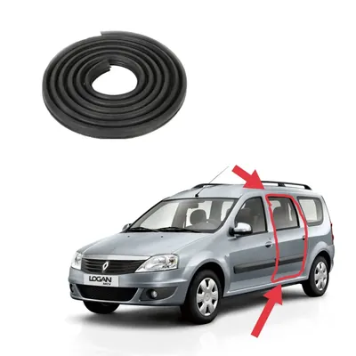 Ущільнювач прорізні бічні двері Renault Logan / Dacia Logan 2004-2012
