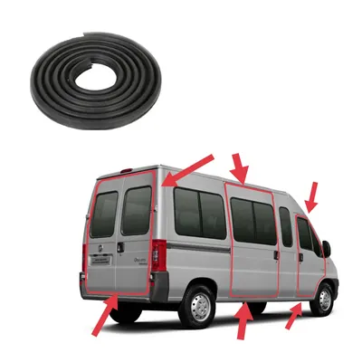 Комплект ущільнювачів дверей 4 шт Fiat Ducato / Peugeot Boxer / Citroen Jumper (1994-2006)