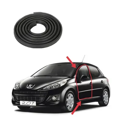 Ущільнювач прорізний передніх дверей Peugeot 207 / 207SW (2006-2014)