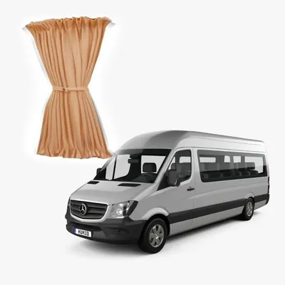 Шторки салону Sprinter W906/907 (2006-2025) довга база бежеві