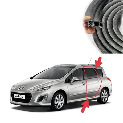 Ущільнювач прорізні бічні двері Peugeot 308 / 308SW (2007-2013) новий