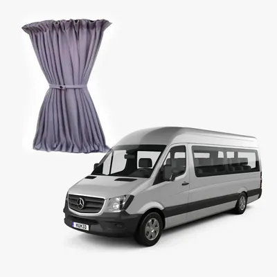 Шторки салону Sprinter W906/907 (2006-2025) довга база сірі