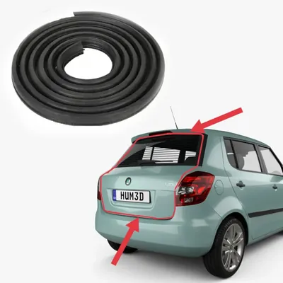 Ущільнювач пройому задньої дверки ляди Skoda Fabia 2 (2007-2014) новий