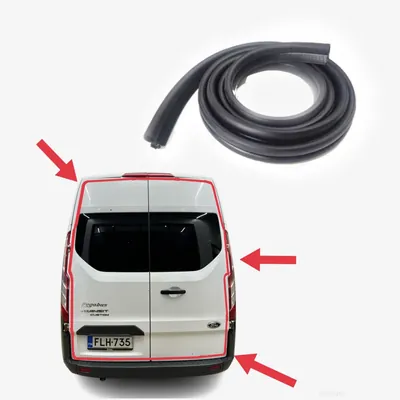 Ущільнювач отвору задніх дверей ляди Ford Transit Custom (2012-2023) новий висока криша